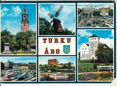 Turku, vaakuna,  sommitelmakortti  p263