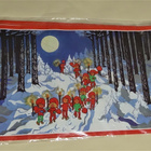 Retro paperinen joulutaulu 70 cm x 40 cm - pikkukuva 1