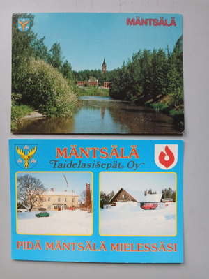 Mäntsälä kortteja 12 erilaista