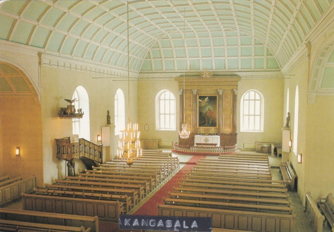 KIRKKOKORTTI - KANGASALAN KIRKKO - SISÄKUVA - 1