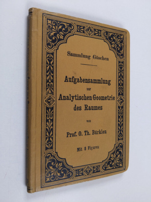 O. Th. Burklen : Aufgabensammlung zur Analytische Geometr...