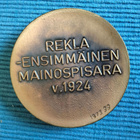 Rekla - Ensimmäinen mainospisara v.1924 mitali - pikkukuva 2