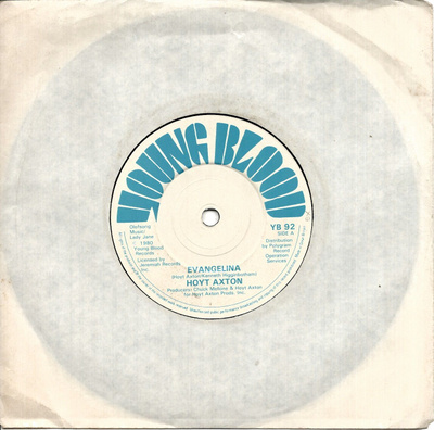 HOYT AXTON: Evangelina / Hotel Ritz 7"