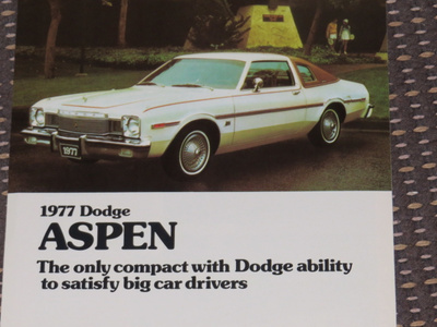 1977 Dodge Aspen esite - KUIN UUSI