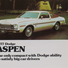1977 Dodge Aspen esite - KUIN UUSI - pikkukuva 1