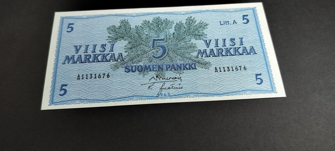 5mk 1963 Litt.A, SIM-Ign (v), A-sarjaa, KL 9-10