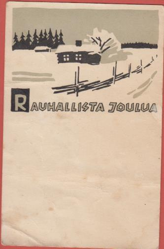 Hugo Trentzsch Talo talvimaisemassa