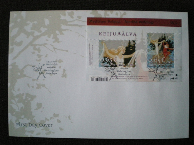 FDC Pohjola: Keiju 0,65 € 29.3.2006 - LaPe BL41