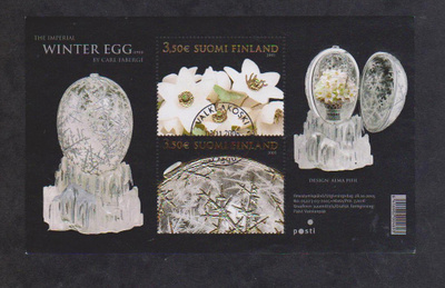 BL39 Winter Egg leimattu blokki.