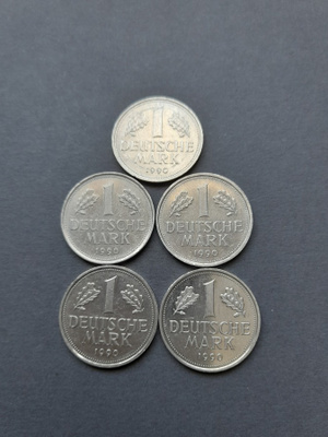 Deutsche 1 MARK 1990 A,D,F,G,J