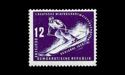 DDR 246 ** Talviurheilu laskettelu (1950)
