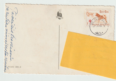 Postileima : VILJAKKALA   7.4.66 (R)