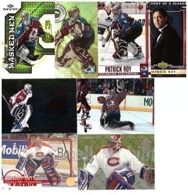 8 x PATRICK ROY Avalance Canadiens Erikois/Parallel Kortteja