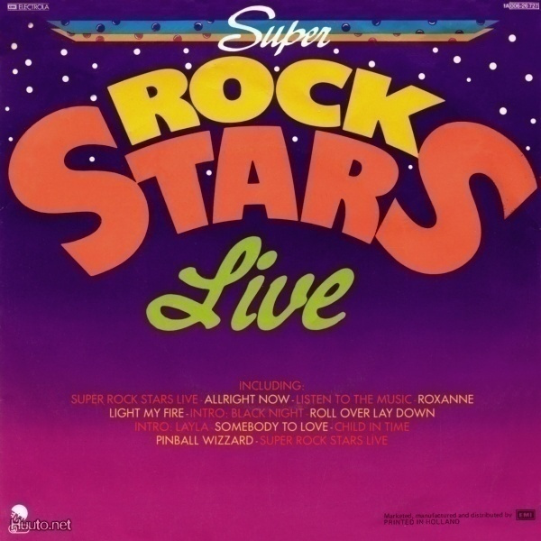 SUPER ROCK STARS LIVE : ROCK MEDLEY SINGLE : VINYYLI 7" 1981