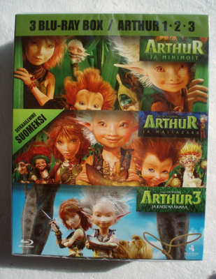 Arthur 3 BLU-RAY BOX trilogia (Blu-ray) animaatio