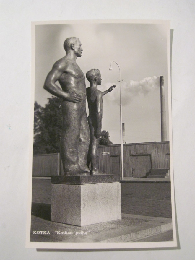 VANHA Postikortti Kotka 1950-l Alkup.Mallikappale