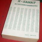 Lauri Lehtola : X-SANAT Ristikkosanasto  1997 1.p. - pikkukuva 1
