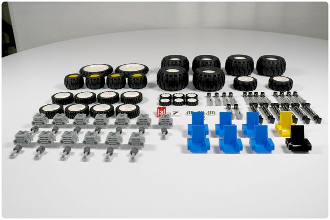 LEGO Technic: 129 x Moottoriajoneuvojen osa