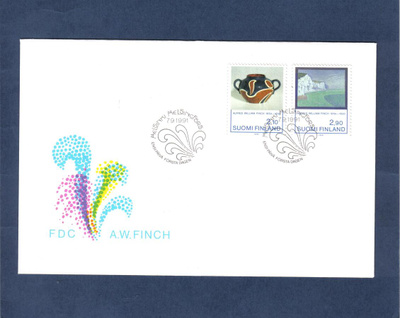 FDC A.W.Finch...Helsinki 7.9.1991