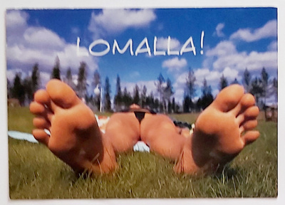 "Lomalla" KULKEMATON POSTIKORTTI