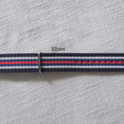 Nato 22mm musta, beige, sininen ja punainen raidoitus - pikkukuva 2