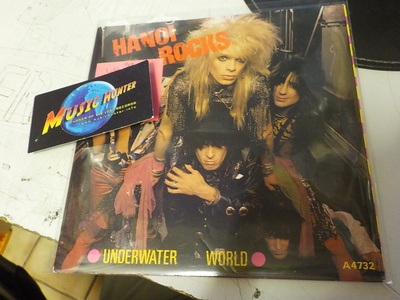 HANOI ROCKS UNDERWATER WORLD EX-/M- 1ST FIN.84 7'' SINGLE