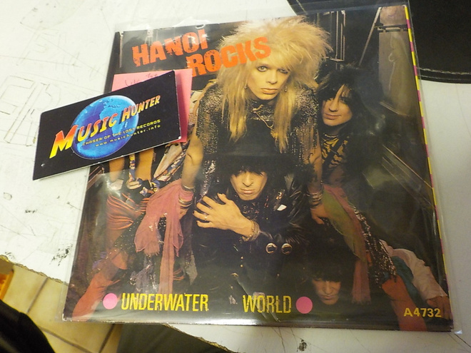 HANOI ROCKS UNDERWATER WORLD EX-/M-  1ST FIN.84 7'' SINGLE