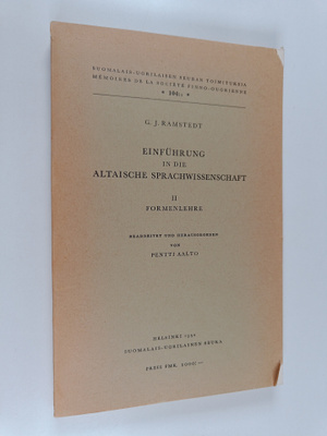 G. J. Ramstedt : Einfuhrung in die altaische Sprachwissen...