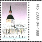 ÅL 1988 Jomalan kirkko 1,40 mk välilöpari numero ** LaPe 031 - pikkukuva 1