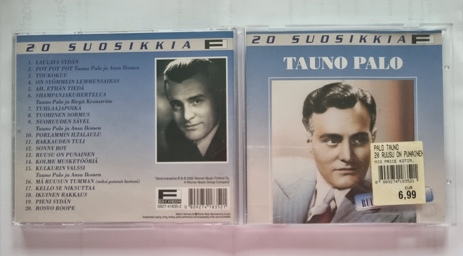 TAUNO PALO: 20 SUOSIKKIA - RUUSU ON PUNAINEN CD