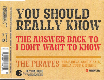 The Pirates • You Should Really Know CD-Single