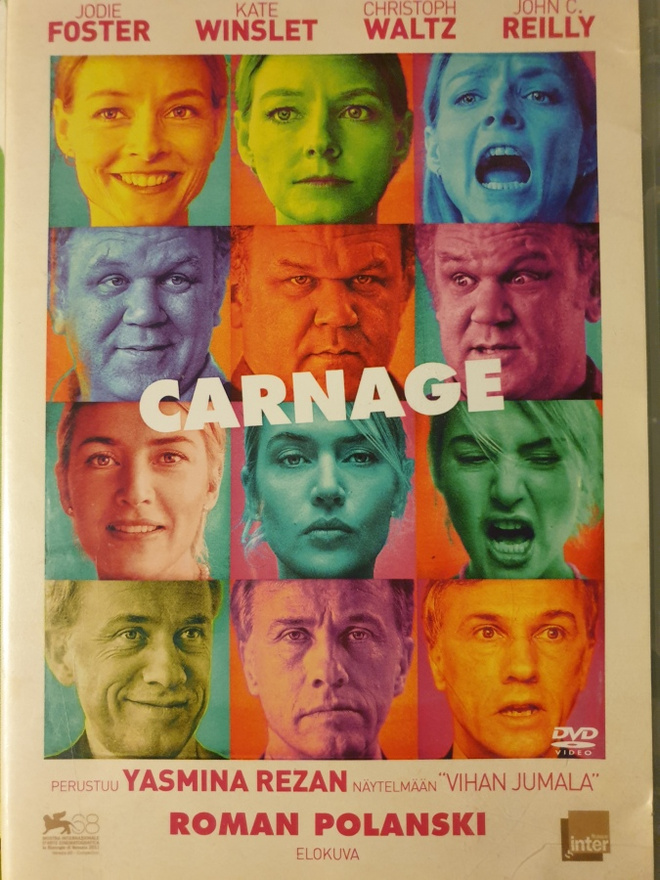 Carnage DVD (Roman Polanski)(Jodie Foster &Kate Winslet)