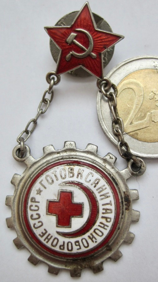 CCCP Merkki Valmis Lääketieteelliseen Puolustukseen 1930-l