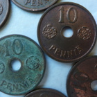 Raha Kolikko 10 Penniä v. 1941 1942 yht 17kpl - pikkukuva 2