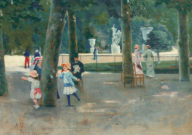Aukusti Uotila- Kevättä Tuileries puistossa