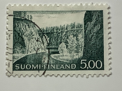 586 / 1964 M63 Ristikallio 5,00 mk o leimattu