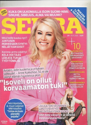 Seura n:o 20 2021 Anne Kukkohovi. Tero Vesterinen.