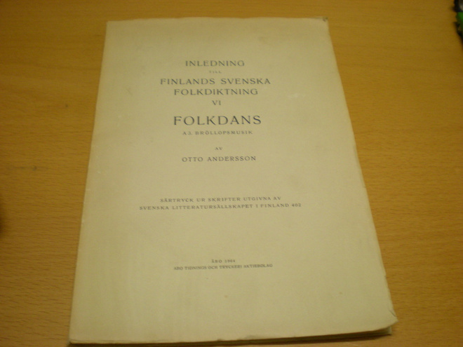 Otto Andersson: Inledning till Finlands svenska Folkdiktning