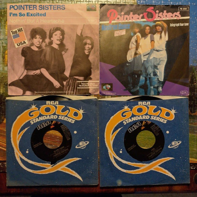 4 kpl Sinkkuja 70/80-luku Soul/Disco Pointer Sisters