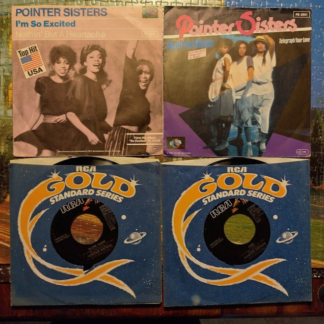 4 kpl Sinkkuja 70/80-luku Soul/Disco Pointer Sisters