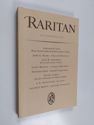 Raritan : Winter 1990 : Volume IX, Number 3