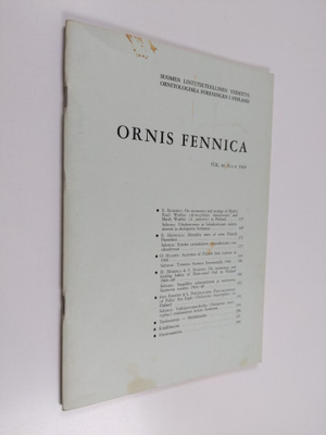 Ornis Fennica Vol. 46 No 4/1969