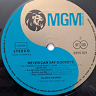 GLORIA GAYNOR : NEVER CAN SAY GOODBYE  LP - pikkukuva 4