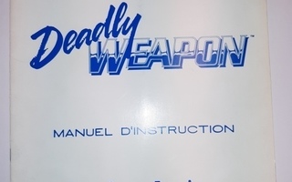 Gottlieb Premier Deadly Weapon flipperin Manuel Dinstruction
