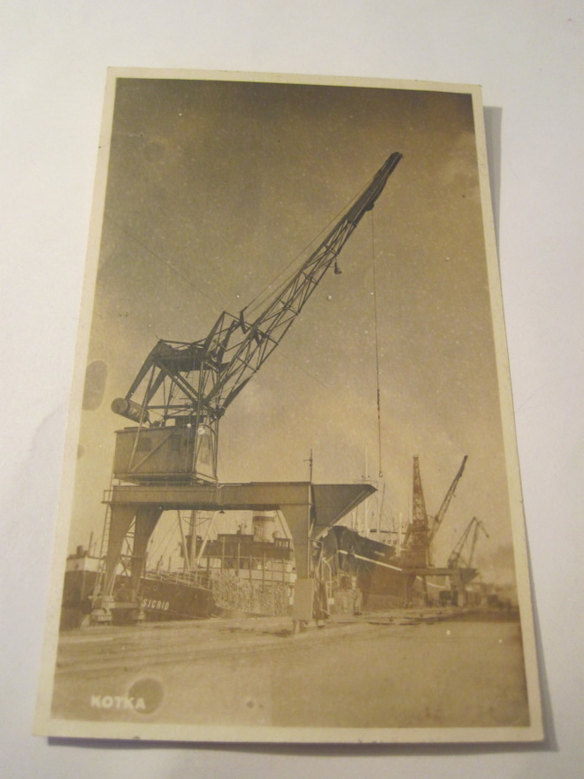 VANHA Postikortti Kotka Laiva Sigrid 1930-luku