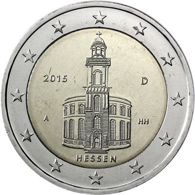 ** SAKSA 2€ 2015 Hessen pillerissä **