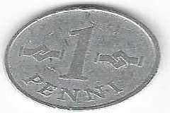 1971 1 PENNIN KOLIKKO KÄYTETTY