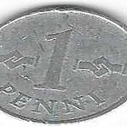 1971 1 PENNIN KOLIKKO KÄYTETTY - pikkukuva 1