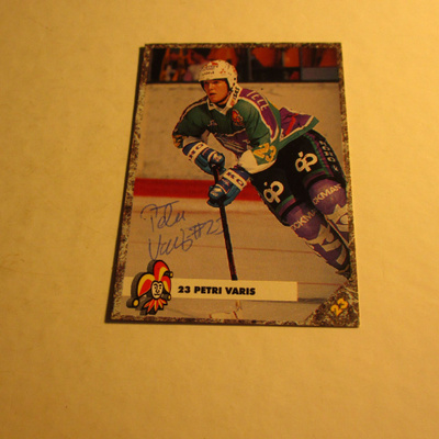 leaf lätkäkortti , jokerit -93 petri varis nimmari