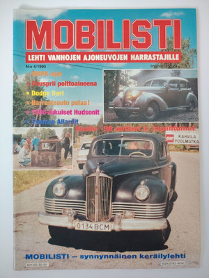 Mobilisti-lehti 4/1990 – Vanhojen ajoneuvojen harrastajille